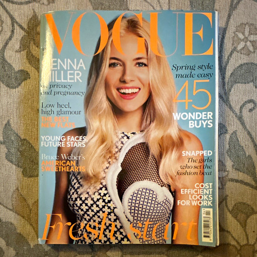 Vogue april 2012 issue sienna - issue,
