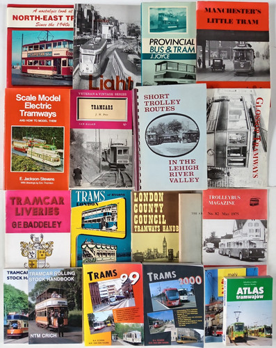 Various tram magazines books - various,
