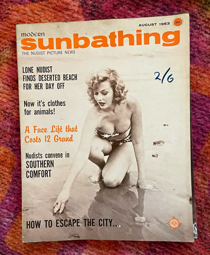 Modern sunbathing illustrated - modern,